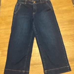 Talbots high waisted cropped jeans, size 10